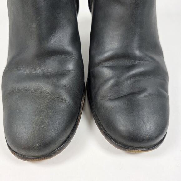 Cole Haan Womens Black Chesney Leather Zip Block Heel Ankle Booties Size 9 US - Picture 3 of 11